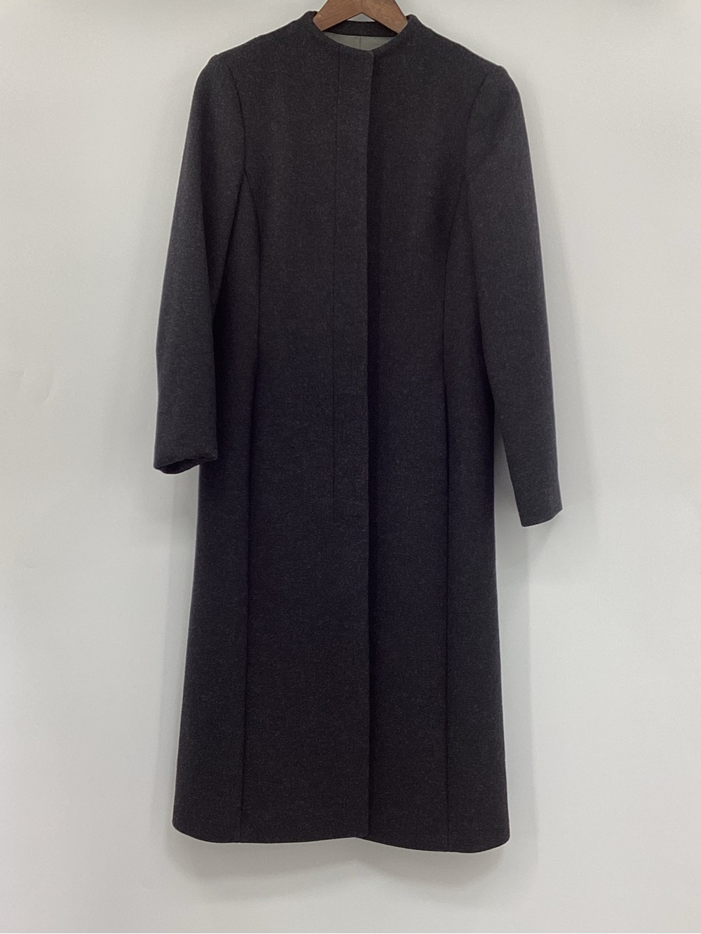J. Crew Long Minimalist Wool Dress Coat
